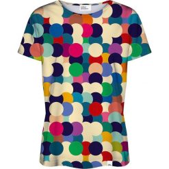 Colour Pleasure Koszulka damska CP-030 17 beżowo-niebieska r. XS/S. Brązowe bluzki damskie marki Colour pleasure, s. Za 70,35 zł.
