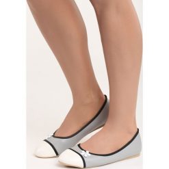 Baleriny damskie: Szare Balerinki White Daisy