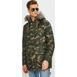 Tommy Jeans - Parka. Szare parki męskie marki Tommy Jeans, s, z bawełny, długie. W wyprzedaży za 799,90 zł.