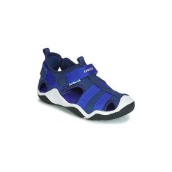 Sandały sportowe Dziecko Geox JR WADER. Niebieskie sandały chłopięce Geox, bez zapięcia. Za 215,20 zł.