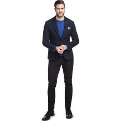 Zestaw Casual MXCS000186. Niebieskie garnitury męskie Giacomo Conti, bez wzorów, z elastanu. Za 358,00 zł.