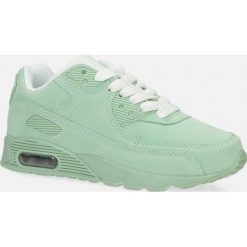 Miętowe buty sportowe sznurowane casu 689. Zielone buty dziewczęce sportowe Casu, bez wzorów, na sznurówki. Za 59,99 zł.
