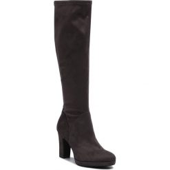 Kozaki TAMARIS - 1-25522-23 Graphite 206. Szare kozaki damskie Tamaris, ze skóry ekologicznej, bez obcasa, na obcasie, bez zapięcia. Za 279,00 zł.