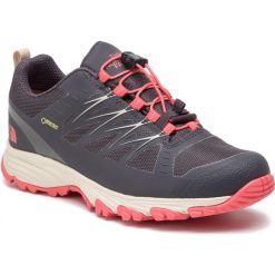 Buty THE NORTH FACE - Venture Fastlace GORE-TEX NF0A3FYZDC0 Blackened Pearl/Fiesta Red. Fioletowe buty sportowe damskie The North Face, bez wzorów, z tworzywa sztucznego, sportowe, outdoorowe, gore-tex. W wyprzedaży za 359,00 zł.