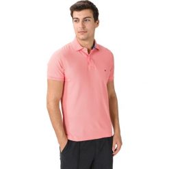 Tommy Hilfiger Polo Koszulka Różowy. Różowe podkoszulki męskie TOMMY HILFIGER, s, bez wzorów, z bawełny, bez rękawów. Za 376,95 zł.