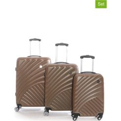 Walizki: Walizki (3 szt.) „Santoni” w kolorze brązowym