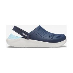 Crocs LiteRide™ Clog Crocs Niebieski. Niebieskie klapki męskie Crocs, w paski, z materiału. Za 287,95 zł.