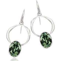 Kolczyki damskie: Unikalne Srebrne Kolczyki – srebro 925, Swarovski