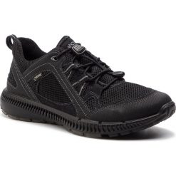 Trekkingi ECCO - Terracruise II GORE-TEX 84303352570 Black/Titanium. Czarne półbuty damskie ecco, bez wzorów, z tworzywa sztucznego, bez obcasa, bez zapięcia. W wyprzedaży za 459,00 zł.