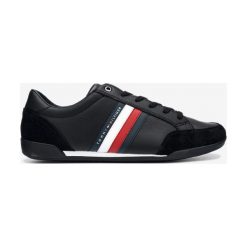 Tommy Hilfiger Corporate Tenisówki Czarny. Czarne trampki męskie TOMMY HILFIGER, bez wzorów, ze skóry, bez zapięcia. Za 462,95 zł.