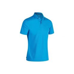 Koszulka polo do golfa 500 męska. Niebieskie koszulki polo męskie marki INESIS, m, z bawełny. W wyprzedaży za 29,99 zł.
