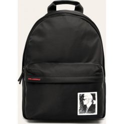 Karl Lagerfeld - Plecak. Czarne plecaki damskie KARL LAGERFELD, w paski, z nylonu. Za 899,90 zł.