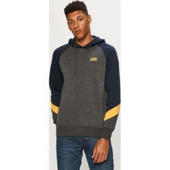 Jack & Jones - Bluza. Szare bluzy męskie Jack & Jones, s, z nadrukiem, z bawełny, z kapturem, bez rękawów, z kapturem. Za 169,90 zł.