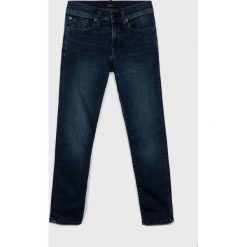 Polo Ralph Lauren - Jeansy dziecięce Eldridge 134-158 cm. Niebieskie spodnie chłopięce Polo Ralph Lauren, bez wzorów, z elastanu. W wyprzedaży za 199,90 zł.