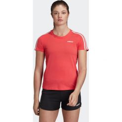 Koszulka krótki rękaw Gym & Pilates ESSENTIALS damska. Koszulki damskie Adidas, l, bez wzorów, z bawełny, bez kołnierzyka, z krótkim rękawem. Za 109,99 zł.