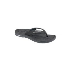 Japonki New Balance W6091BGR. Czarne klapki damskie New Balance, bez wzorów, bez obcasa. Za 99,99 zł.