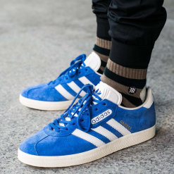 Buty adidas Gazelle Super "Blue" (BB5241). Niebieskie buty skate męskie Adidas, z materiału, Adidas Gazelle. Za 169,99 zł.