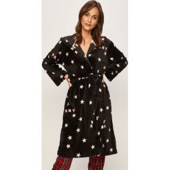 Dkny - Szlafrok. Czarne szlafroki damskie DKNY, s, bez wzorów, z elastanu, bez rękawów, z kapturem. W wyprzedaży za 359,90 zł.