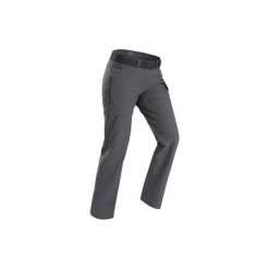 Spodnie trekkingowe - TRAVEL 500 2w1 damskie. Szare spodnie damskie FORCLAZ, l, z elastanu. Za 219,99 zł.