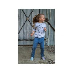 BLUZKA IGI GRAY "?!?!?!". Szare t-shirty chłopięce marki M-art-a-baby, z nadrukiem, z elastanu, z długim rękawem. Za 60,00 zł.