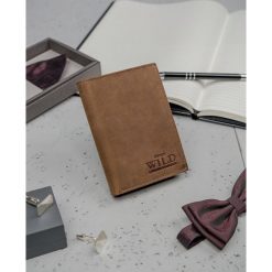 Rewelacyjny skórzany portfel męski skóra naturalna. Portfele męskie ALWAYS WILD, bez wzorów, ze skóry. Za 39,90 zł.
