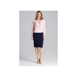 Bluzka M659 Róż. Różowe bluzki damskie FIGL, xl, bez wzorów, eleganckie, bez kołnierzyka, bez rękawów. Za 139,00 zł.