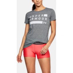 Under Armour Koszulka damska TBORNE TRAIN GRPH TWIST SSC szara r. S (1309894-001). Szare topy sportowe damskie marki Under Armour, s. Za 75,80 zł.