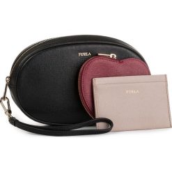 Kosmetyczka FURLA - Electra 1036931 E EV67 B30 Nero/Ciliegia. Czarne kosmetyczki męskie Furla, bez wzorów, ze skóry. W wyprzedaży za 379,00 zł.