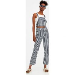 Topy damskie: Jeansowy top w paski