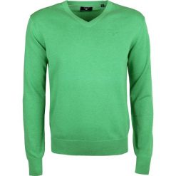 Gant Sweter "V-Neck". Swetry męskie GANT, bez wzorów, z bawełny, bez kołnierzyka, bez kaptura. Za 249,00 zł.