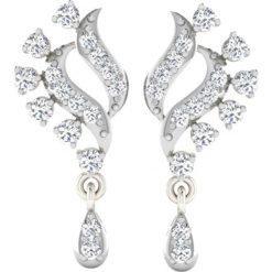 Złote kolczyki-wkrętki z diamentami. Szare kolczyki damskie Art of Diamond & Co., z diamentem, złote. W wyprzedaży za 1187,95 zł.