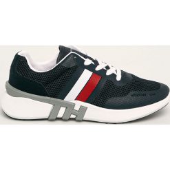Tommy Hilfiger - Buty. Białe sneakersy męskie TOMMY HILFIGER, ze skóry, na sznurówki. Za 539,90 zł.