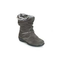 Kozaki Dziecko Primigi GLOSSY GORE-TEX. Szare kozaki dziewczęce Primigi, bez wzorów, z gore-texu, bez obcasa. Za 287,20 zł.