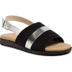 Sandały EMU AUSTRALIA - Bryce Teens T12239 Black. Czarne klapki damskie EMU Australia, bez wzorów, ze skóry, bez obcasa. Za 219,00 zł.