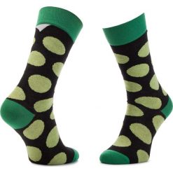 Skarpety Wysokie Unisex CUP OF SOX - Czarne Skarpety w Zielone Grochy B Czarny Zielony. Czarne skarpetki damskie Cup of sox, w grochy, z elastanu. Za 24,00 zł.