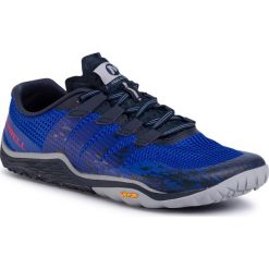 Buty MERRELL - Trail Glove 5 J84811 Marine. Niebieskie buty sportowe męskie Merrell, z tworzywa sztucznego, bez zapięcia, do biegania. Za 439,00 zł.