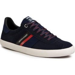 Sneakersy JACK&JONES - Jfwwalcot 12169282 Navy Blazer. Niebieskie sneakersy męskie Jack&Jones, na co dzień, bez wzorów, z gumy, bez zapięcia. W wyprzedaży za 179,00 zł.