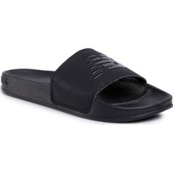 Klapki NEW BALANCE - SMF200K1 Czarny. Czarne klapki męskie New Balance, ze skóry ekologicznej, bez zapięcia. W wyprzedaży za 99,00 zł.
