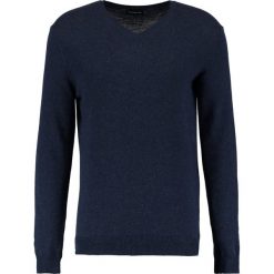 Swetry klasyczne męskie: Sisley Sweter navy melange