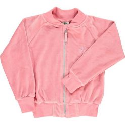 Bluza w kolorze jasnoróżowym. Różowe bluzy niemowlęce Småfolk, z haftami, z bawełny, bez rękawów, bez kaptura. W wyprzedaży za 87,95 zł.