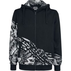 Bluzy męskie: Black Premium by EMP Undertaker's Finest Bluza z kapturem rozpinana czarny
