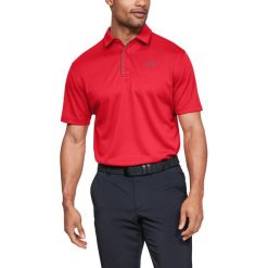 Under Armour Tech™ Polo Koszulka Czerwony. Czerwone podkoszulki męskie Under Armour, xl, bez wzorów, z poliesteru, bez rękawów. Za 188,95 zł.