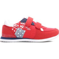 Czerwone Buty Sportowe Courtesy. Czerwone buty sportowe chłopięce marki Born2be, z materiału, z okrągłym noskiem. Za 79,99 zł.