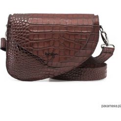 Torebka skórzana brązowa siodło marki Bolsa. Pomarańczowe torebki klasyczne damskie Pakamera, bez wzorów, ze skóry, na ramię, bez dodatków. Za 529,00 zł.