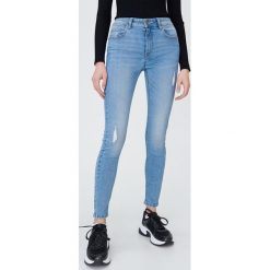 Jeansy skinny push up - Niebieski. Niebieskie jeansy damskie Sinsay, bez wzorów, z jeansu. Za 69,99 zł.