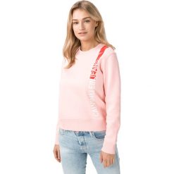 Calvin Klein Bluza Różowy Beżowy. Różowe bluzy damskie Calvin Klein, s, z nadrukiem, z bawełny, bez rękawów, bez kaptura. Za 393,95 zł.