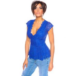 T-shirty damskie: Koszulka „Clara” w kolorze niebieskim