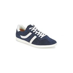 Buty BOSS Casual RUMBA TENNIS. Niebieskie trampki męskie marki BOSS Casual, bez wzorów, casualowe, bez zapięcia. Za 527,20 zł.