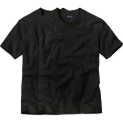 Dwupak T-shirtów męskich Black. Czarne podkoszulki męskie Ceceba, m, bez wzorów, z bawełny, bez kołnierzyka, z krótkim rękawem, krótkie. Za 118,99 zł.