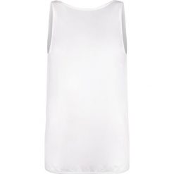Patrizia Pepe Top "Back Print". Żółte bluzki damskie Patrizia Pepe, bez wzorów, z tkaniny, z okrągłym kołnierzem. Za 249,00 zł.